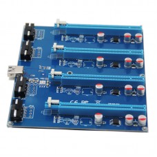 PCI-E Switch Multiplier HUB PCI-E X1 TO 4PCI-E X16 Kit  (1 to 4 Port PCI or VGA or BTC Miner